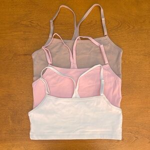 Fruit of the Loom Bandeau Set - Pink, Tan, & White